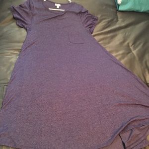 Lularoe purple heathered Carly, size large